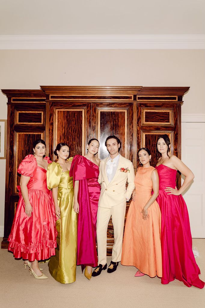 Bridesmaid dress tailoring and custom fittings for bridal parties in Fife.